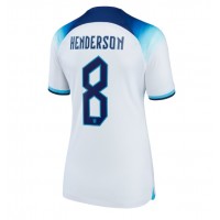 Fotbalové Dres Anglie Jordan Henderson #8 Dámské Domácí MS 2022 Krátký Rukáv